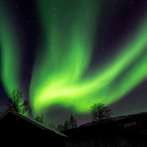 Polarlichter 2 Aurora Borealis Sternenhimmel Fernweh Geschenk Fotodruck