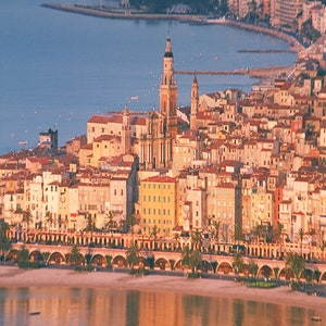 Menton French Riviera Cote d&#39;Azur South of France Photo Print