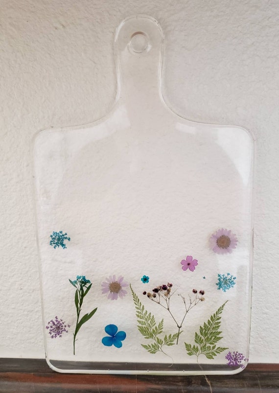 Home & Living Decorative Trays Deocorative resin Flower cutting board