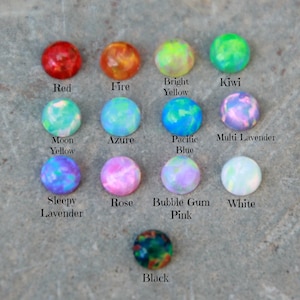 3mm OPAL CABOCHONS 3mm opal cabochon choose your color opal cab loose opals October gemstone GIA certified image 5