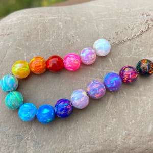6mm OPAL BEADS - Loose Opals - GIA certified - loose opal beads - choose your color - opals - October gemstome