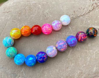 6mm OPAL BEADS - Loose Opals - GIA certified - loose opal beads - choose your color - opals - October gemstome