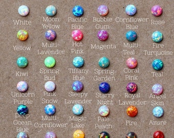 4mm OPAL CABOCHONS - 4mm opal cabochon - choose your color - opal cab - loose opals - October gemstone - GIA certified