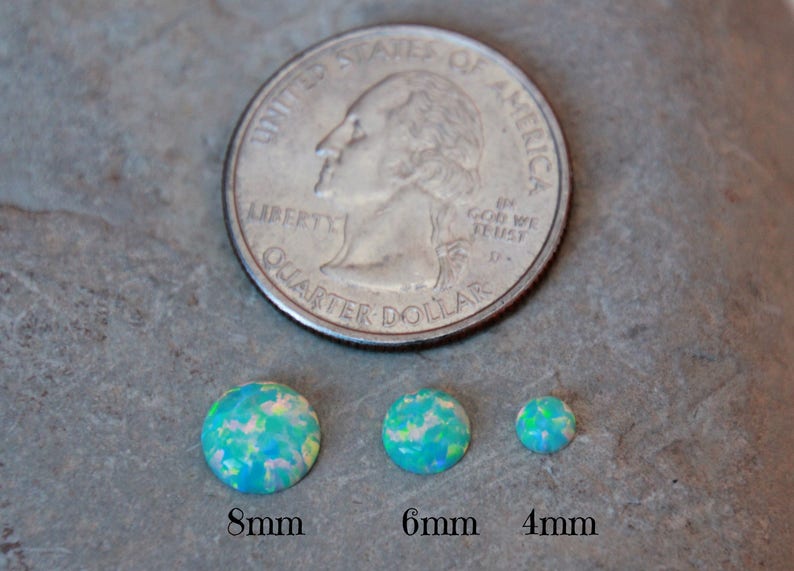 8mm OPAL CABOCHONS 8mm opal cabochon choose your color opal cab loose opals October gemstone GIA certified image 7
