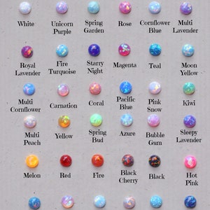 CABOCHON DI OPALE DA 3 MM - Cabochon di opale da 3 mm - Scegli il tuo colore - Cabochon di opale - Opali sfusi - Pietra preziosa di ottobre - Certificato GIA