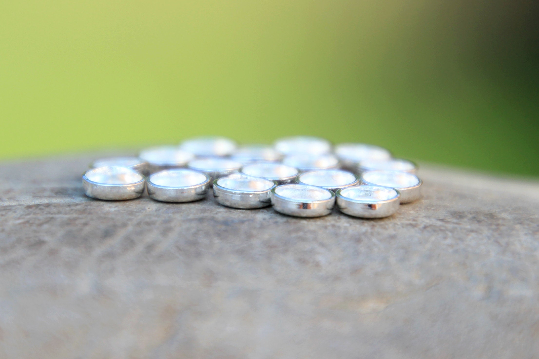 4mm Fine Silver Bezel Cups Opal Bezel Cups Bezel Cups Etsy