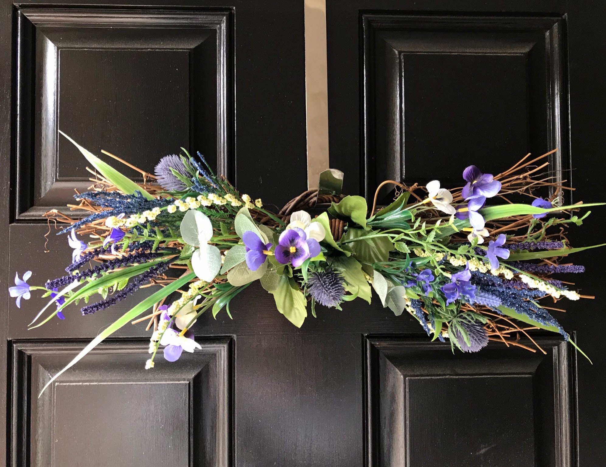 Purple Grapevine Swag - Etsy