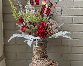 Holiday Boot Arrangement