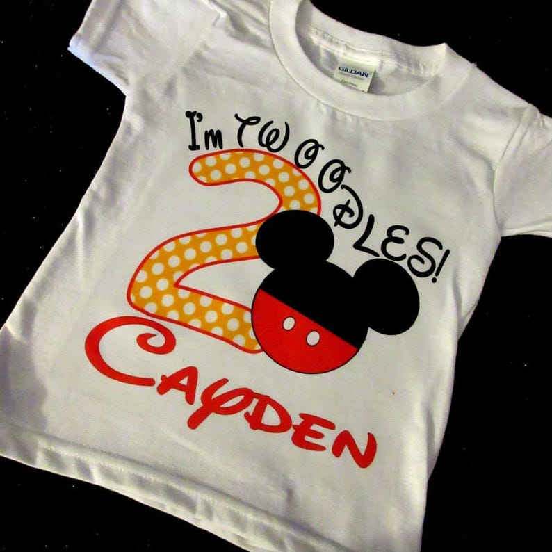 mickey mouse 2nd birthday shirt
