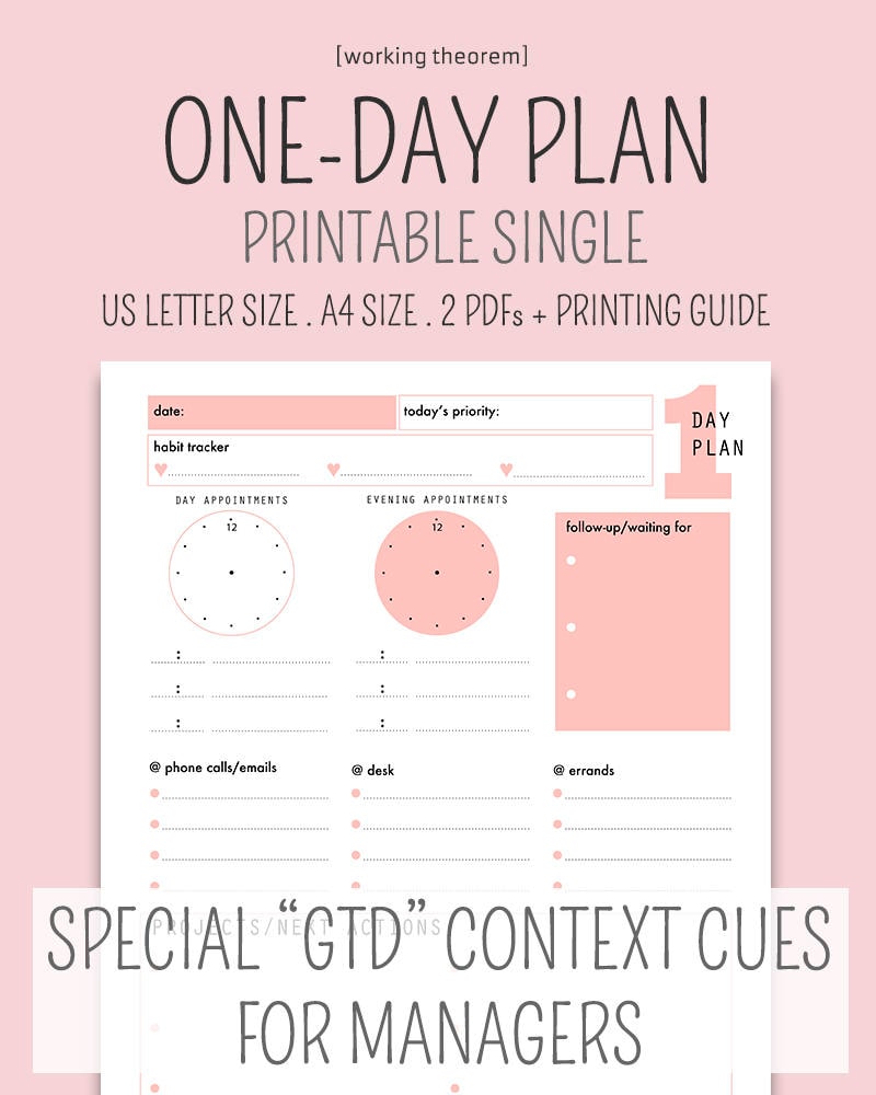 plannerrose goldpinkdaily plannerlettera4printable etsy
