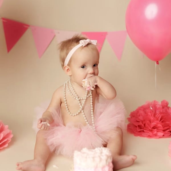 Light Pink Girls Tutu, First Birthday Smash Cake Photo Shoot Tutu, Blush Toddler Girl Baby Skirt, Infant Baby Girl Tutu, 1st Birthday Outfit