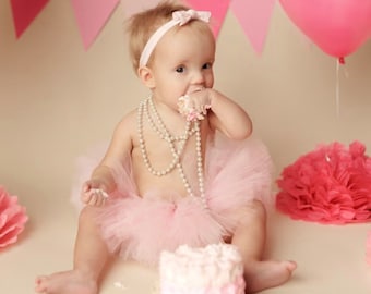 Rosa Mädchen Tutu, erster Geburtstag Smash Kuchen Fotoshooting Tutu, Blush Kleinkind Mädchen Baby Rock, Säugling Baby Mädchen Tutu, 1. Geburtstag Outfit