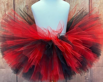 Red and Black Girls Tutu, Toddler Tutu, Newborn Infant Baby Girl, Birthday Tutu, Sports Team Tutu, Valentines Tutu, Christmas Tutu,ANY COLOR