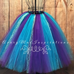 Adult Little Mermaid Tulle Skirt-Little  Mermaid Tulle Tutu- Tulle Tutu-Will Custom Make- Will Make any Size, Just send a Custom Request