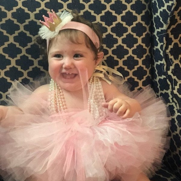 Pink Infant Tutu, Fluffy Girls Tutu, First Birthday Tutu for Toddlers, Newborn Photo shoot Tutu Skirt
