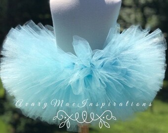 Aqua Girls Tutu, ANY COLOR Baby Light Blue Infant Tutu, Blue Toddler Tutu, Newborn Baby Fluffy Tutu,  Smash Cake Photo Shoot, First Birthday