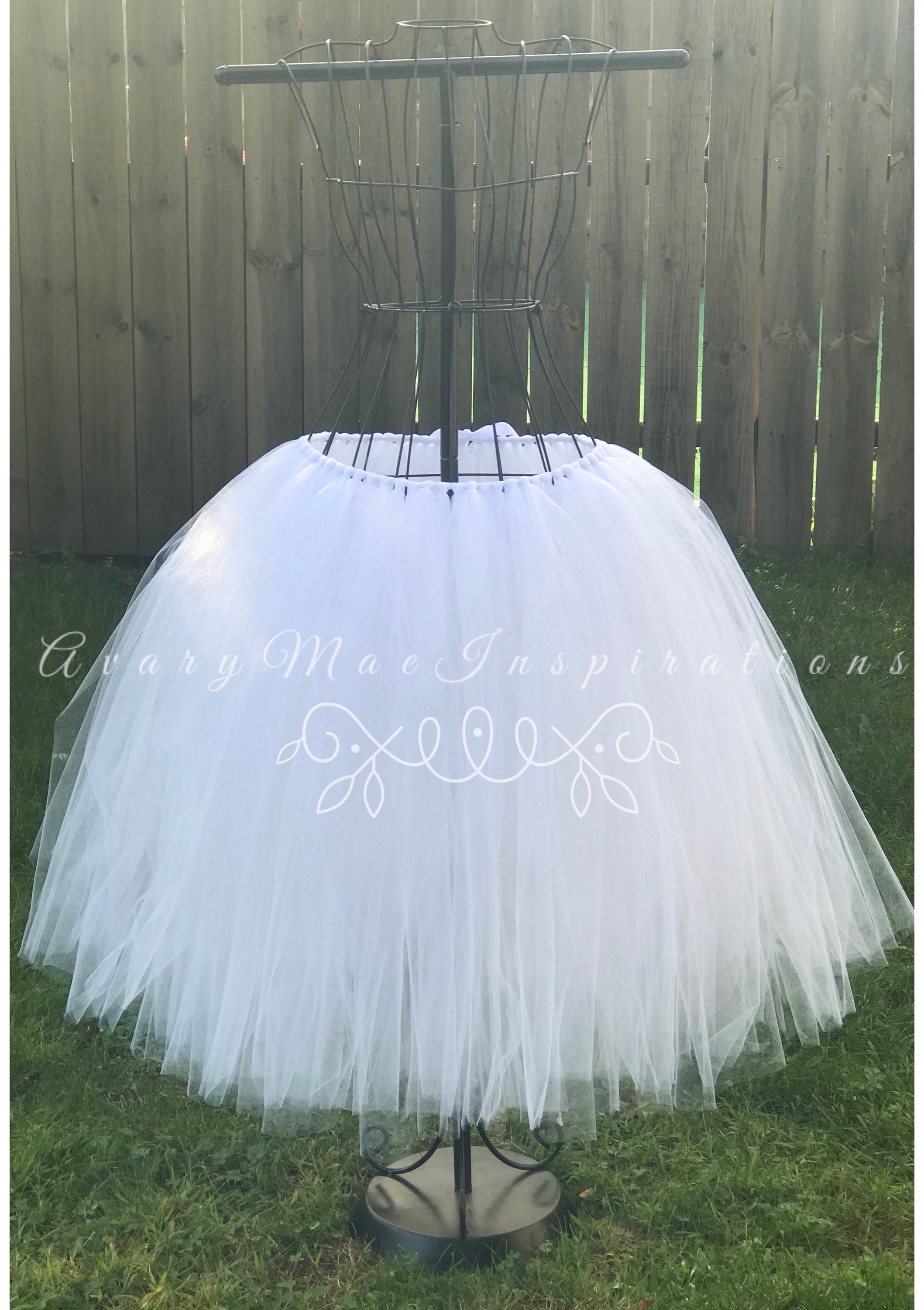 ★DIADORA★ Fleur Tutu Skirt WHITE D5222TSK90WHT White Tutu Skirt ANY SIZE, Girls, Ladies, Babies, Woman's