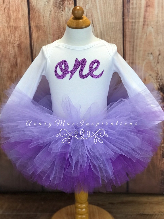 purple first birthday outfit