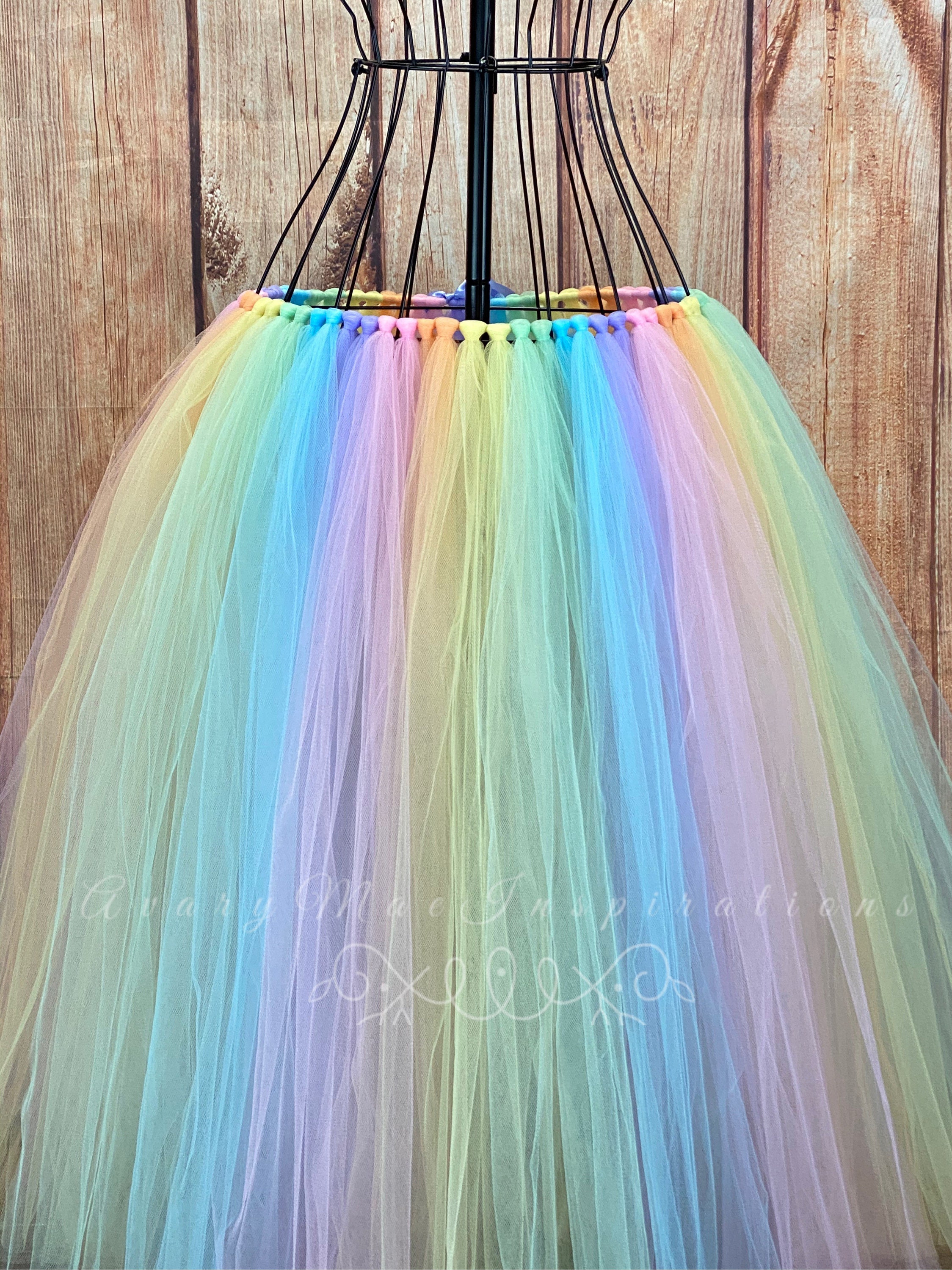 Pastel Ruffle Tulle Skirt – Cloud Cream main image 1