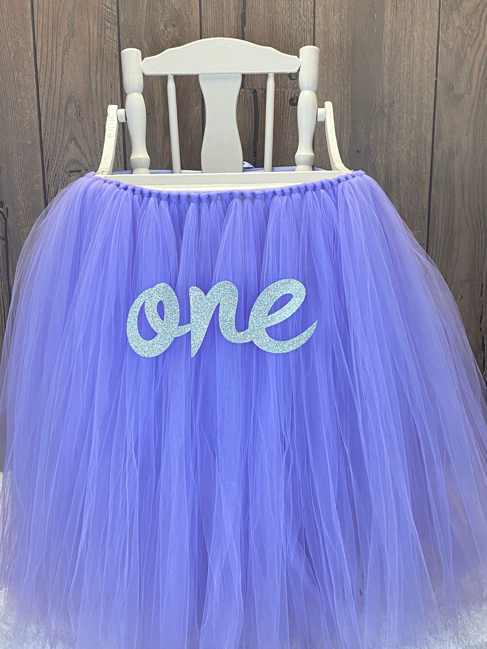 High Chair Tutu Lavender and Gold Highchair Tutu High Chair Etsy