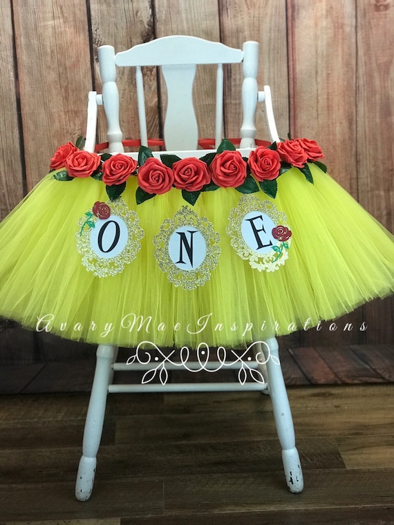 1st birthday high chair tutu