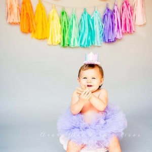 Girls Tutu, Lavender Tutu for Girls 1st Birthday Smash Cake Photo's, Light Purple Sweet Baby Girl Outfit, Lilac Infant tutu, Two Cute Tutu image 6