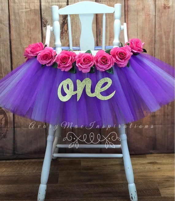 Sophia the First Birthday High Chair Tutu, High Chair Skirt, Highchair tutu, Highchair Banner,High Chair Skirt, Girls 1st Birthday Highchair Il_570xn