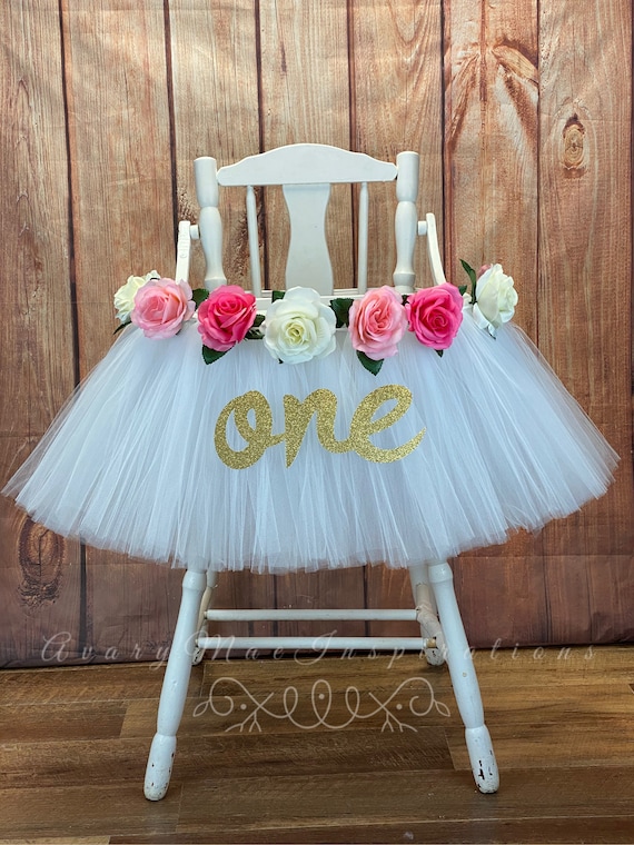 high chair skirt 1st birthday