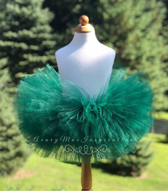 Hunter Green Girls Tutu, Infant Tutu, Toddler Tutu, Baby Tutu, Newborn Fluffy Tutu, Smash Cake Photo Shoot, Custom Girls Birthday Tutu Il_570xn