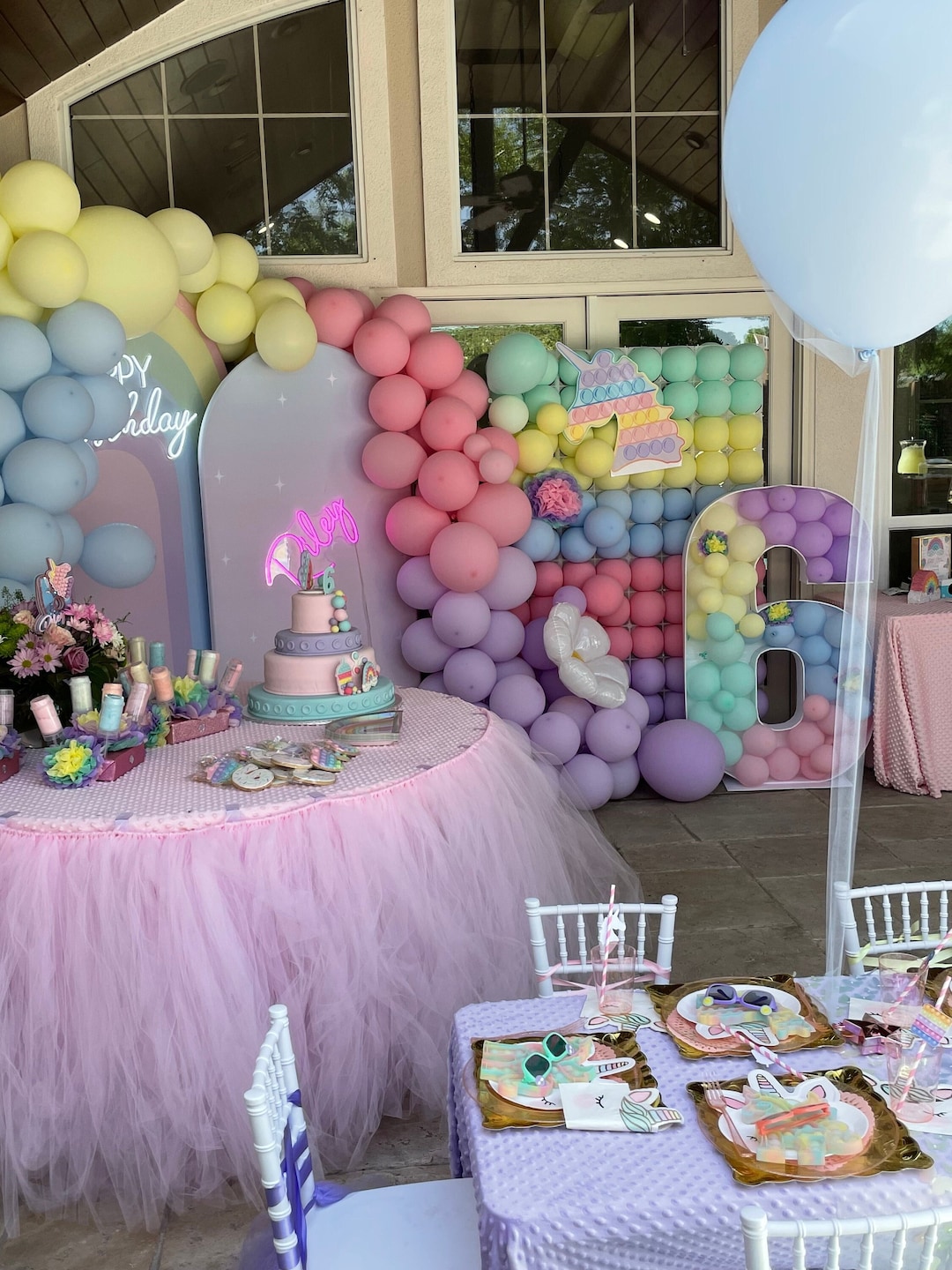 Pink Tulle Tutu Table Skirt Baby Shower Cake Table Cover Etsy