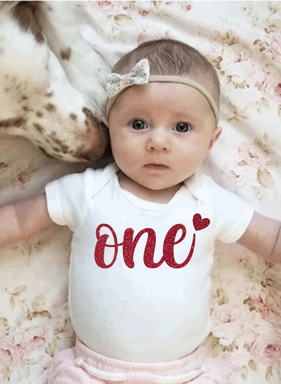 Glitter Rose Gold First Birthday Onesie Girls 1st Birthday Shirt Smash Cake Outfit Glitter Heart One Bodysuit ONE Rose Gold Glitter Etsy Canada