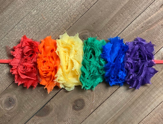 rainbow baby headband