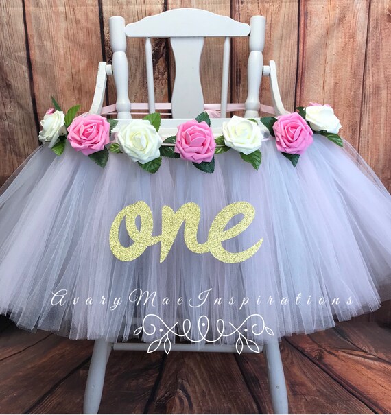 birthday high chair skirt
