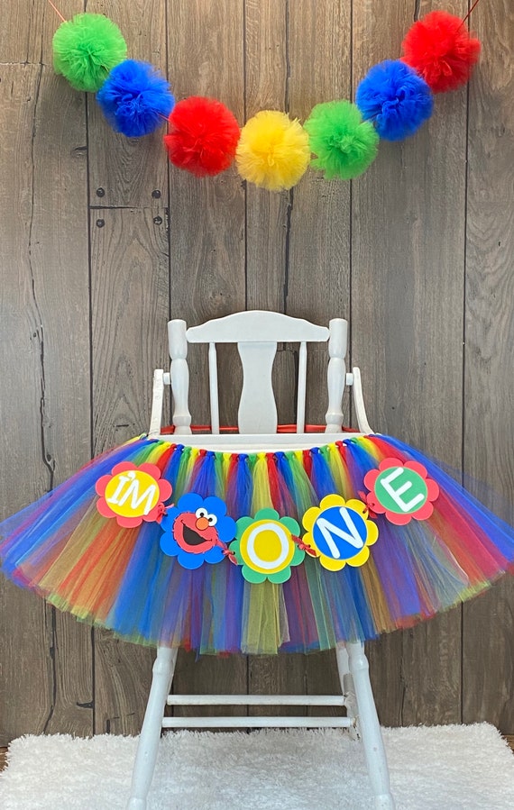 High Chair Tutu, Highchair Tutu, First Birthday Party High Chair Banner, Birthday, Smash Cake Party, Girls 1st Birthday, Il_570xn
