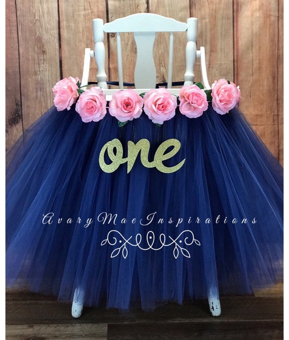 1st birthday high chair tutu