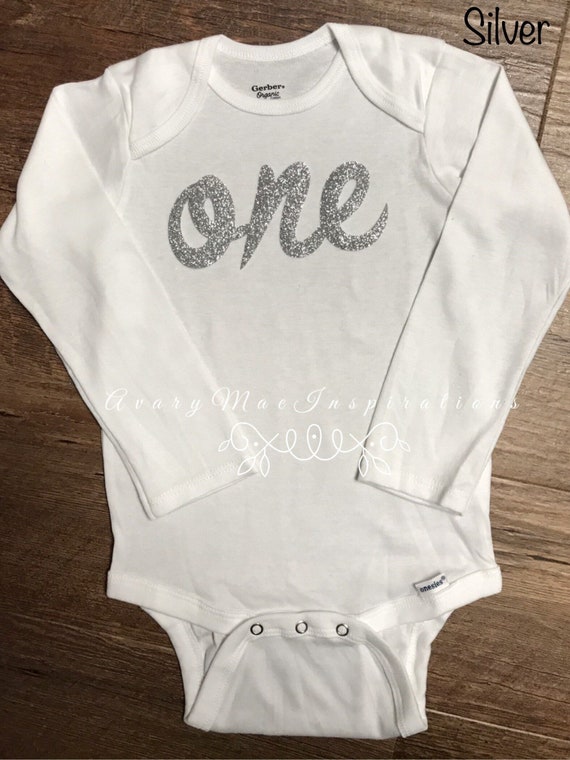 first birthday bodysuit