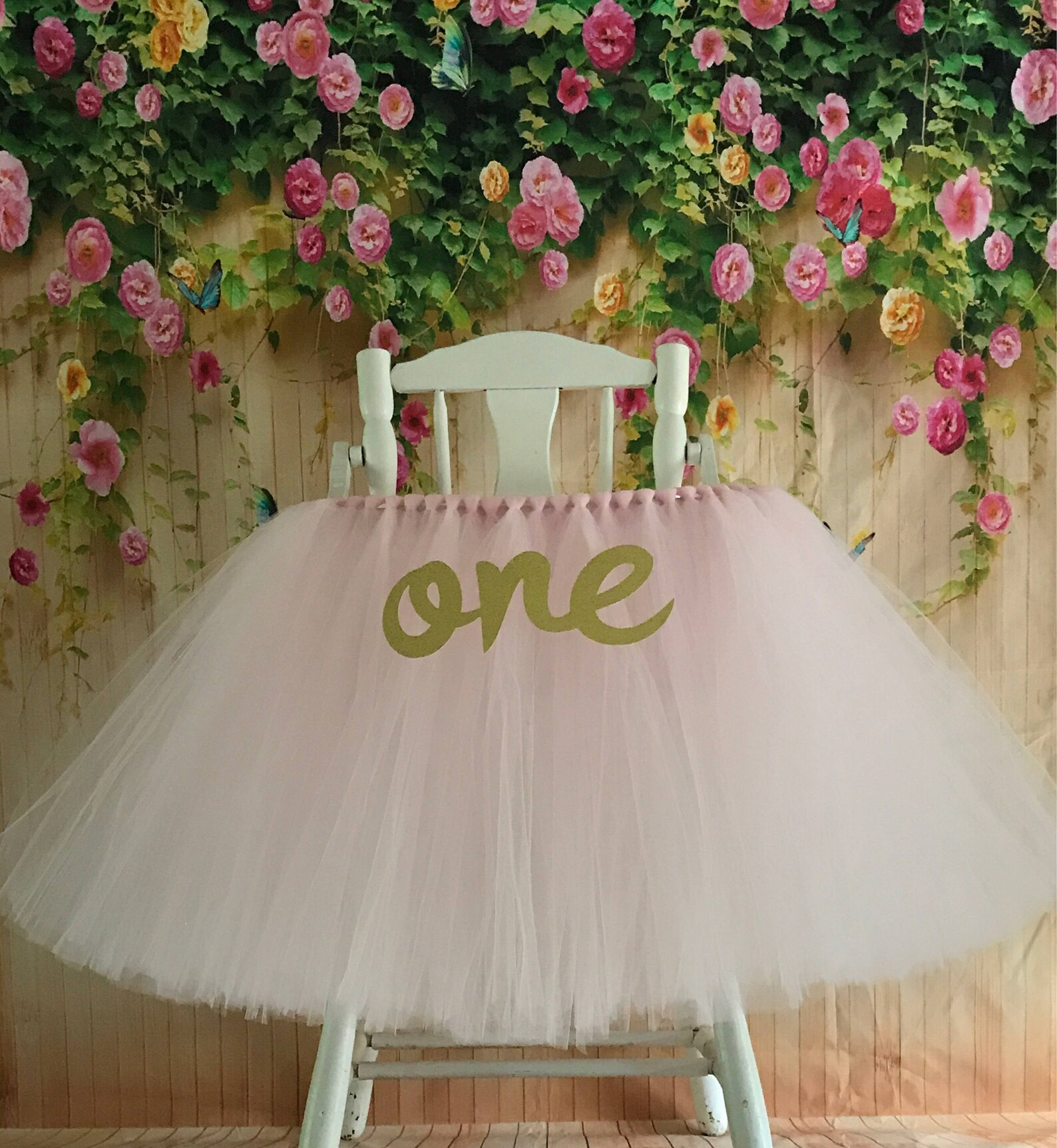 High Chair Tutu ANY COLOR High Chair Skirt Highchair Tulle Etsy
