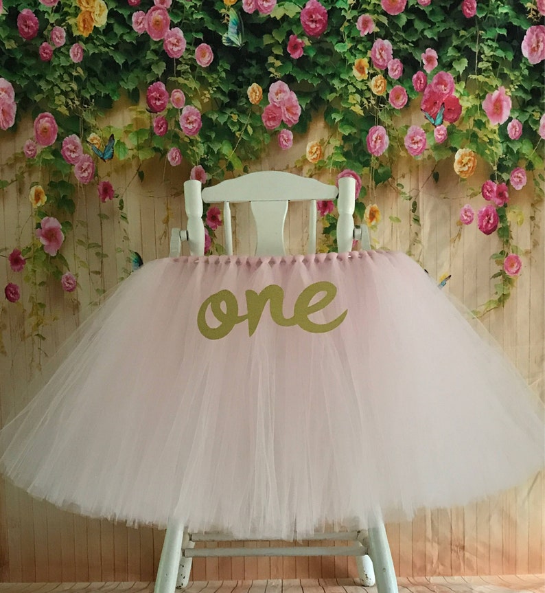 High Chair Tutu ANY COLOR High Chair Skirt Highchair Tulle Etsy