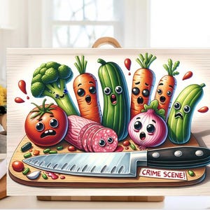 This Cutting Board is a Crime Scene Funny Glass Chopping Cutting Board, Murder Vegetables Kitchen Decor, Charcuterie Wedding, Housewarming