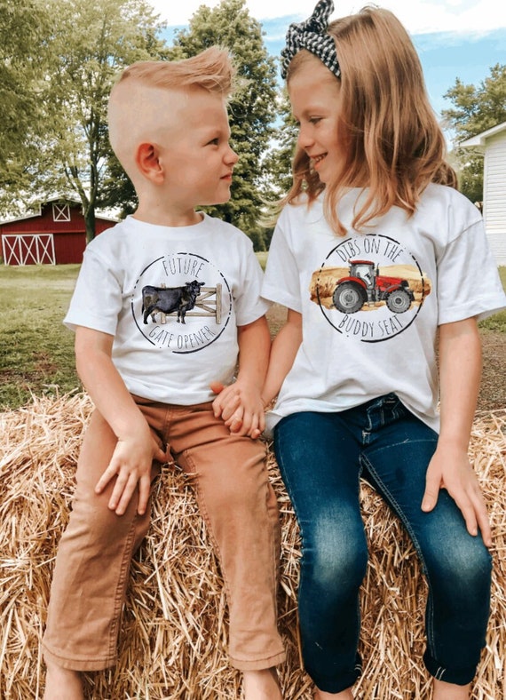 Dibs on the Buddy Seat Toddler Tee Shirt, Funny Farm Boy Shirt, Red Combine Girl T Shirt, Green Tractor Farm Shirt, Toddler Harvest Buddy, Il_570xn