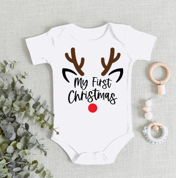 Shirt My First Christmas Gown Bodysuit