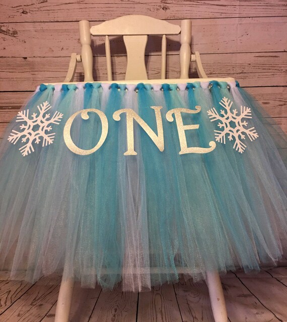 High Chair Tutu, Frozen First Birthday, High Chair Banner, Highchair Tutu, Highchair Banner, Winter First Birthday High Chair Smash Cake Il_570xn