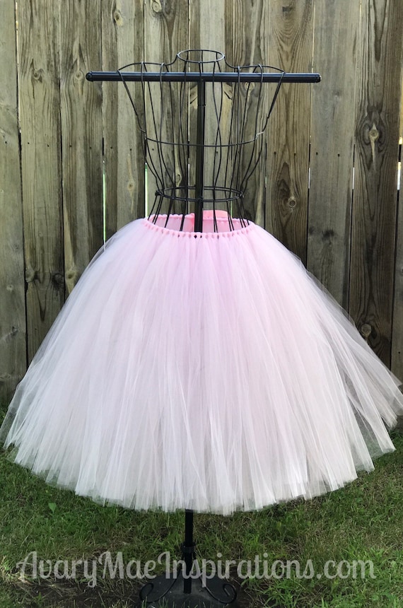 Voorafgaan kleding stof Raad Dames Blush Tulle Tutu Meisjes LichtRoze Tule Rok Bruiloft - Etsy Nederland