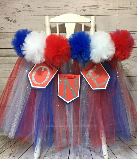 Red White And Blue High Chair Tutu Highchair