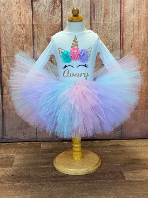 Unicorn First Birthday Bodysuit, Girls 1st Birthday Shirt, Smash Cake