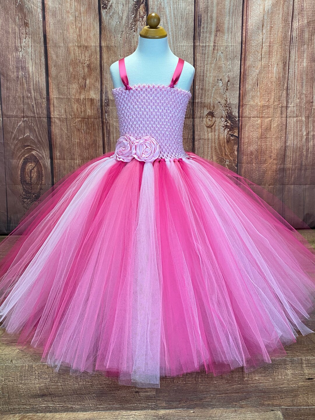 Pink Girls Tutu Dress Princess Birthday Party Costume - Etsy