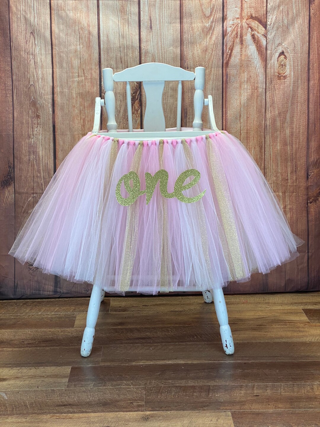 Pink and Gold High Chair Tutu Highchair Tutu High Chair Etsy