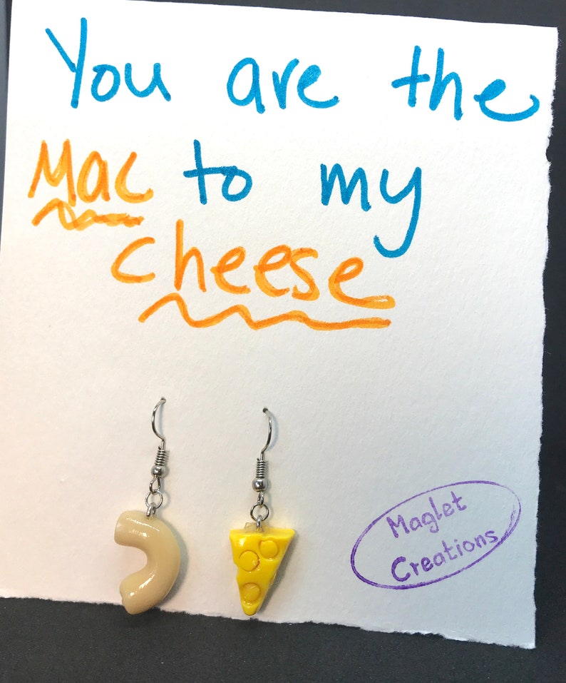 Macaroni and Cheese Earrings Mac & Cheese Earrings Mac and Etsy