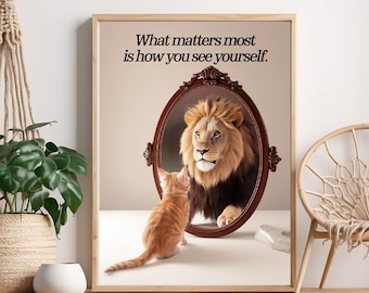 What Matters Most, Motivational Quote Poster, Minimalist Typography, Wall Art Decor