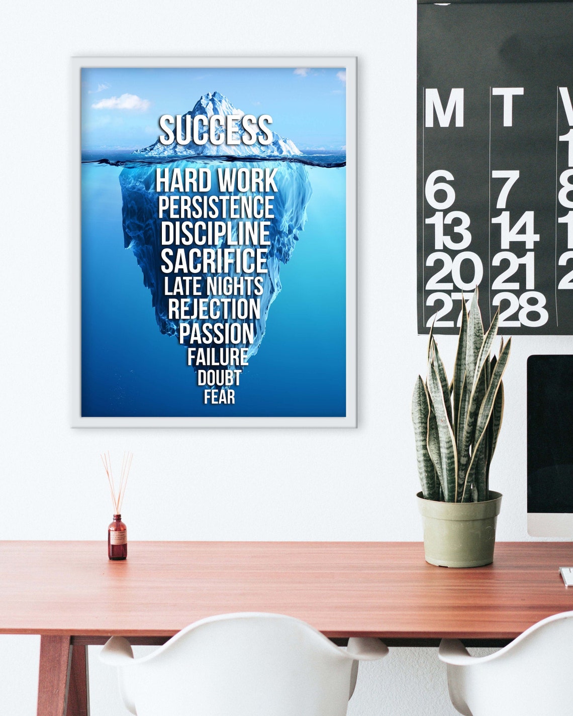 Iceberg Success Poster Glacier Motivational Poster Etsy